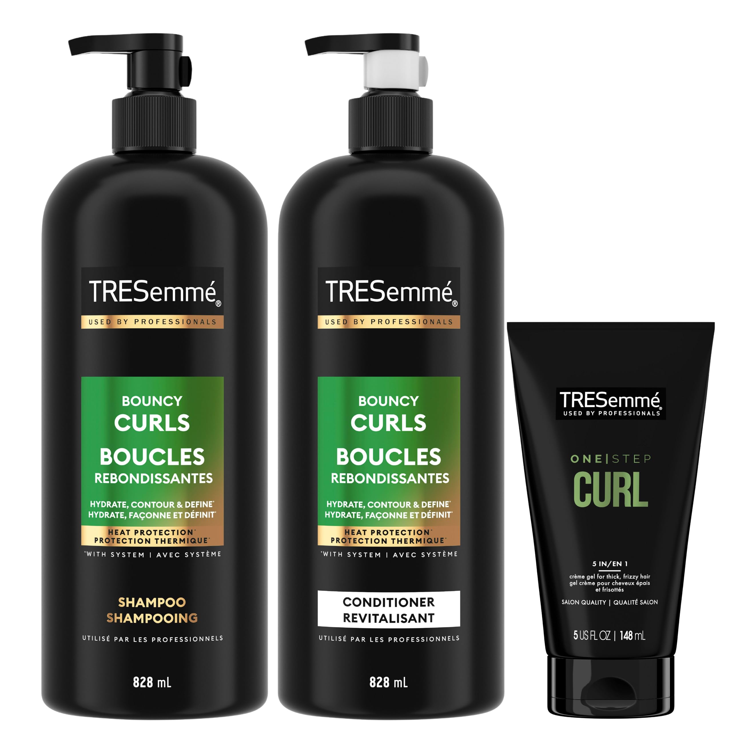 TRESemmé Flawless Curls Shampoo, Conditioner & Curl Crème Gel